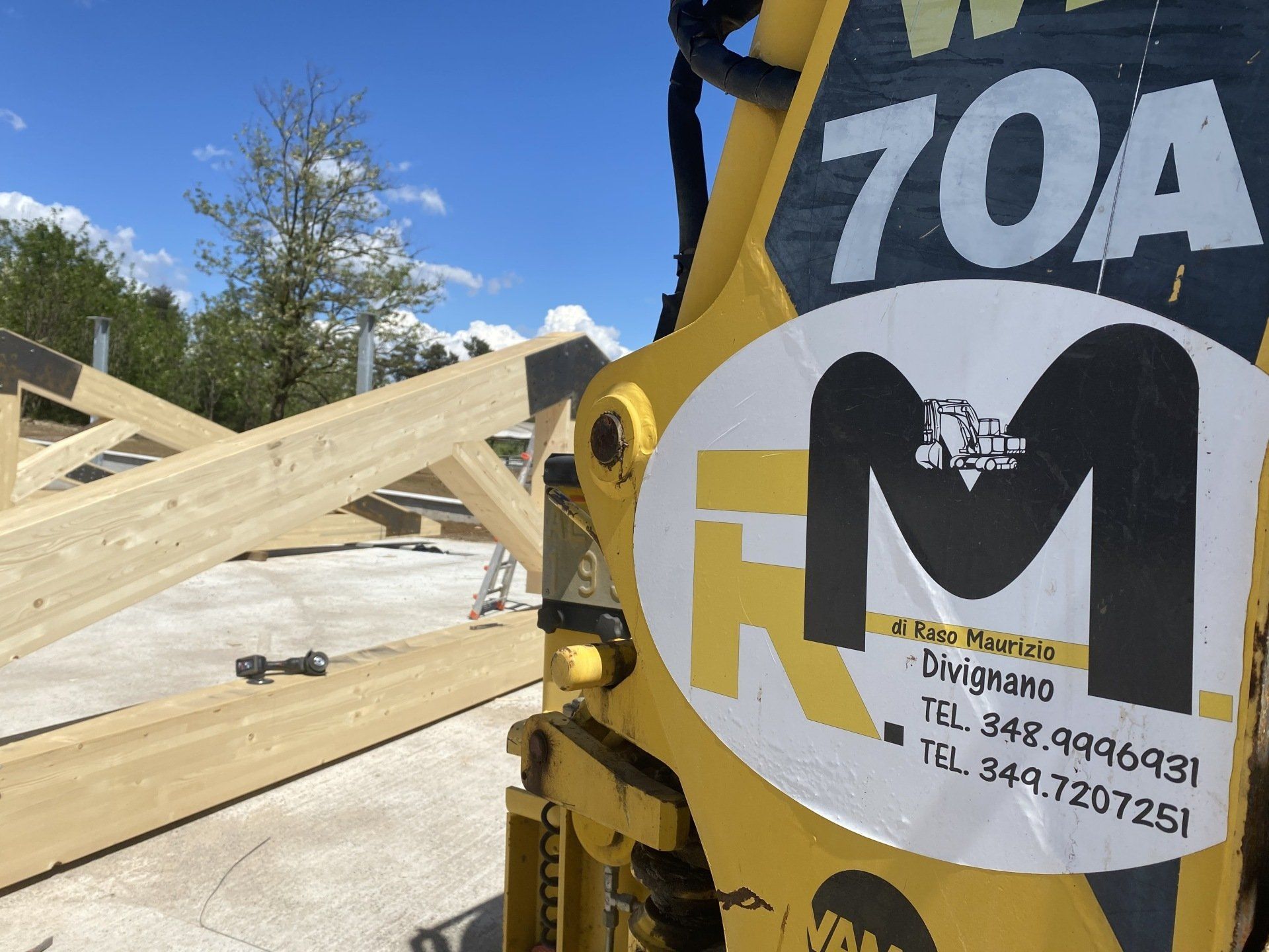 sollevamento capriate in legno