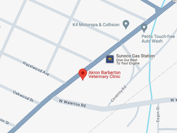 akron barberton vet map