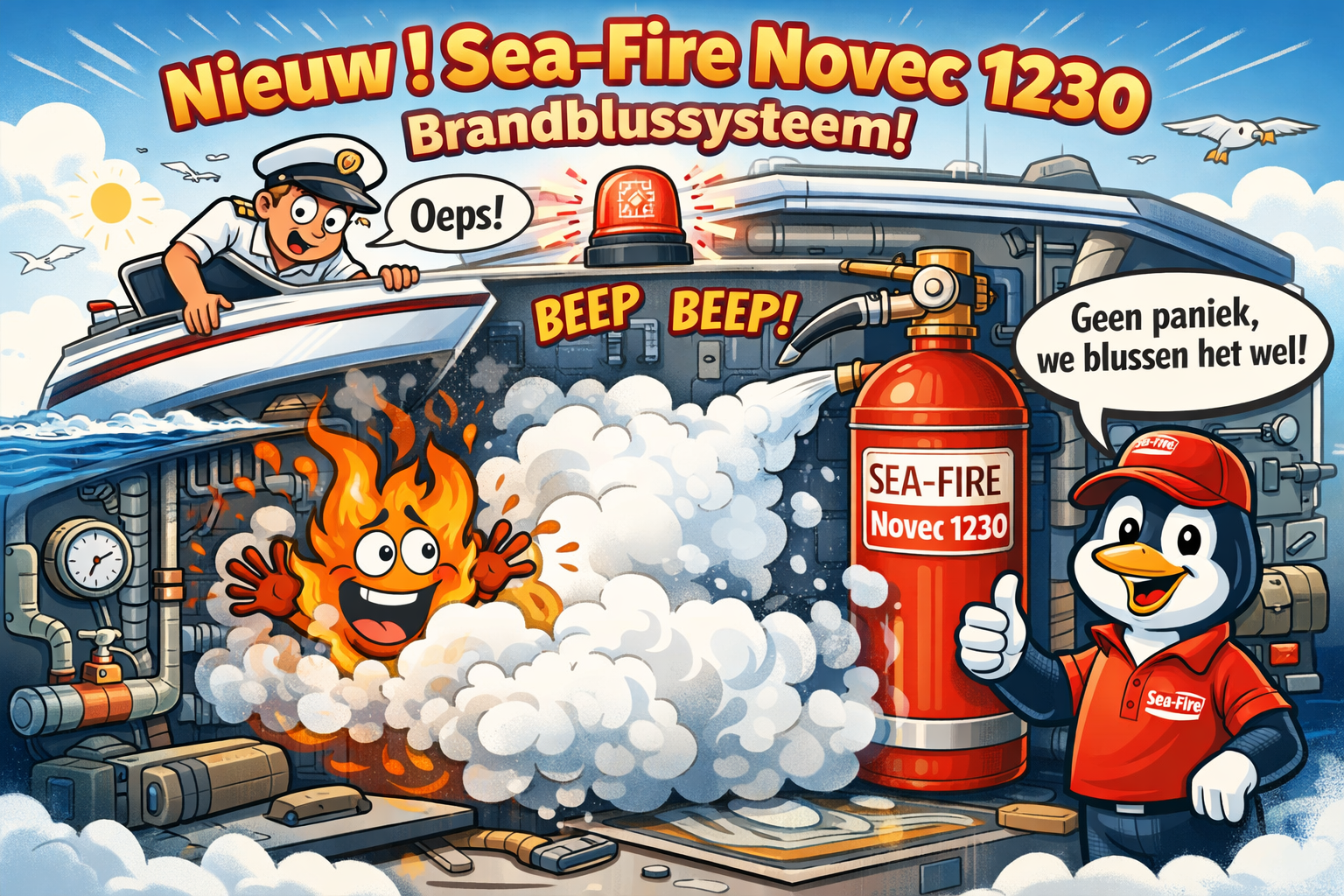 De nieuwe standaard in automatische brandbeveiliging voor scheepvaart