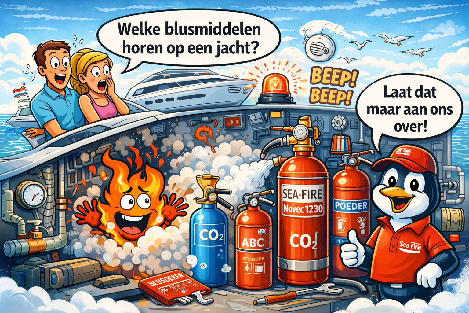 Essentiële brandbeveiliging voor veilig varen