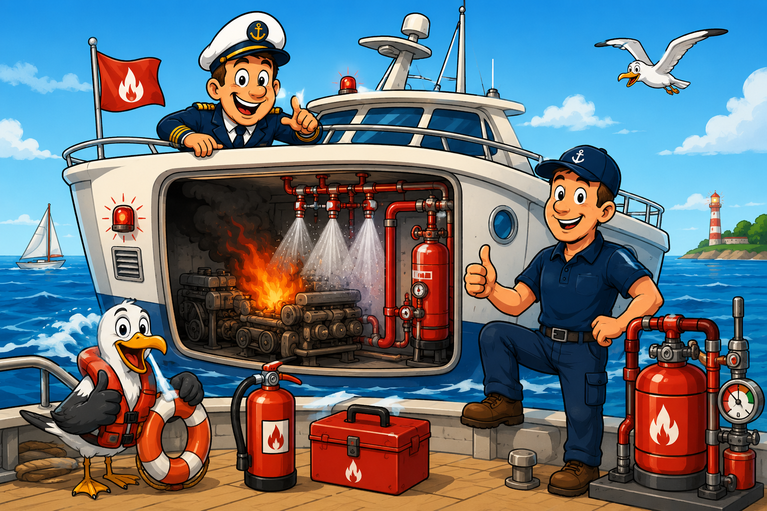 Wet- en regelgeving rondom brandveiligheid in de scheepvaart bent u voorbereid