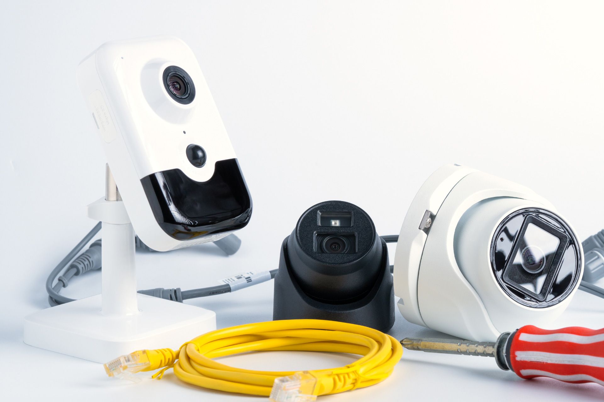 Different types of security cameras