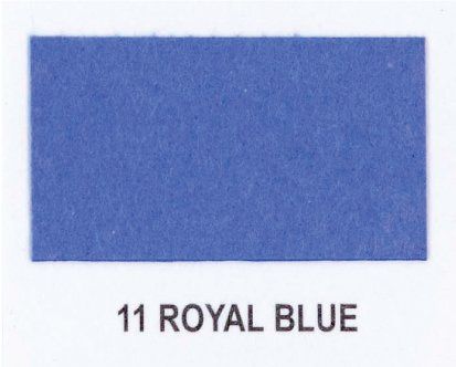 A piece of paper with the word royal blue on it