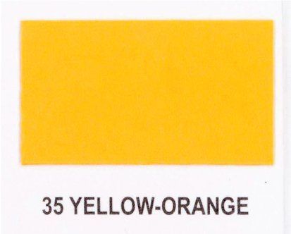 A yellow and orange rectangle on a white background.
