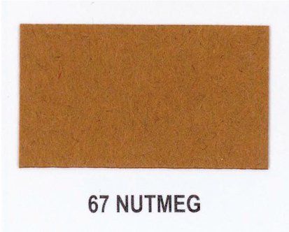 A piece of brown paper with the word nutmeg on it