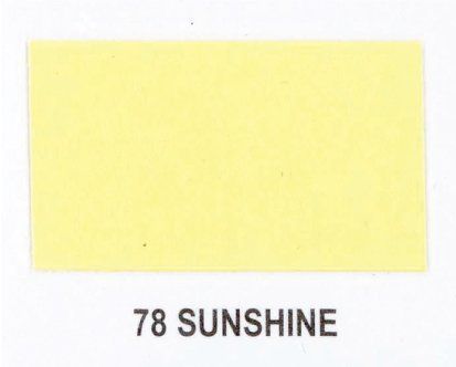 A yellow rectangle with the word sunshine on it.