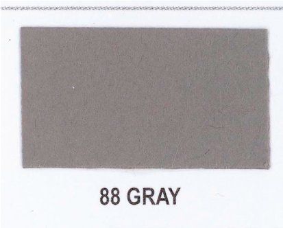 A piece of paper that says 88 gray on it