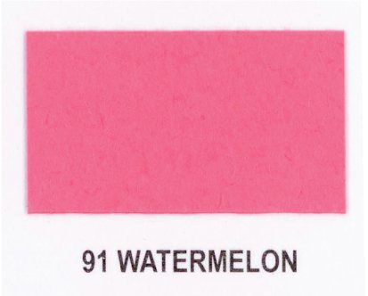 A pink rectangle with the word watermelon on it