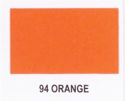 A piece of orange paper with the number 94 on it