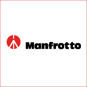 The manfrotto logo is on a white background.