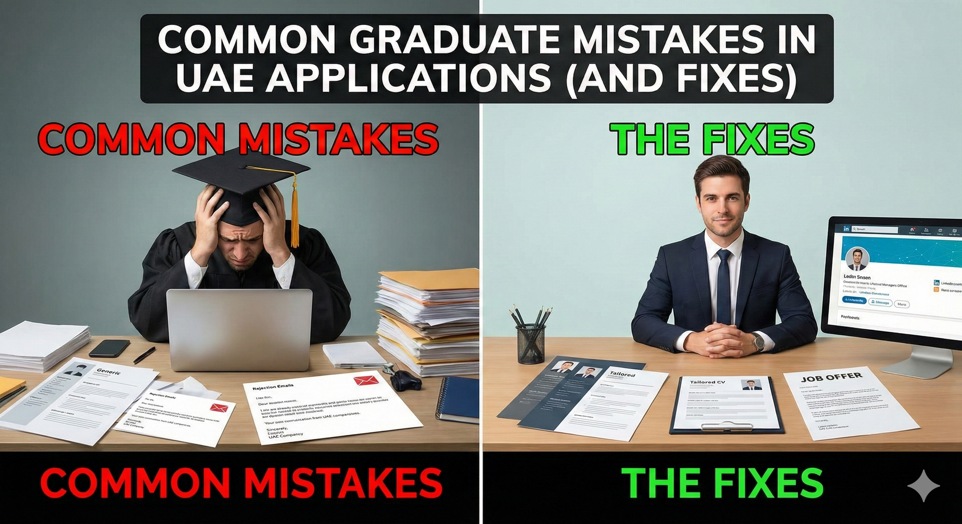 Common Graduate Mistakes in UAE Applications (And Fixes)