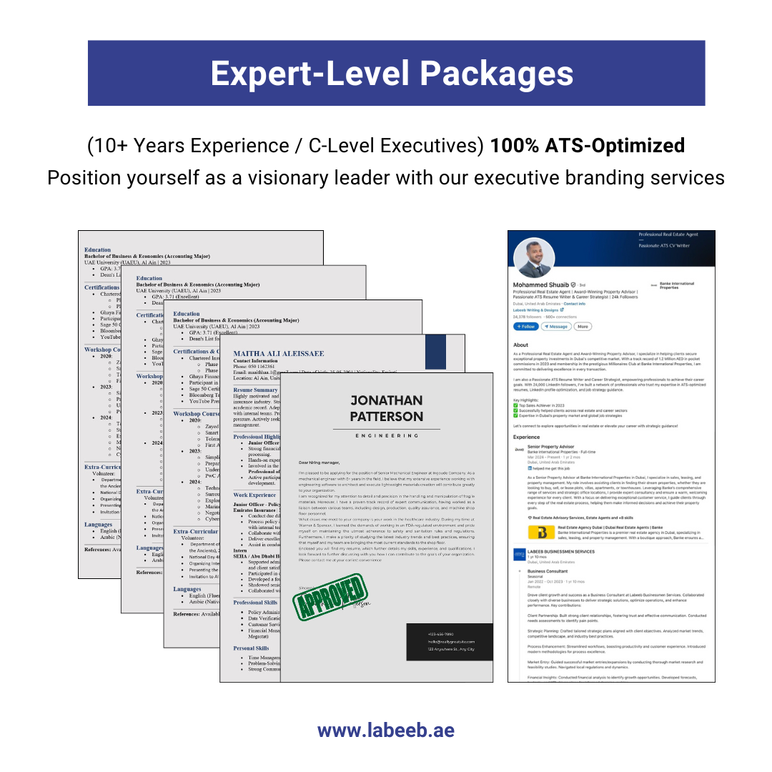 Expert-level ATS packages