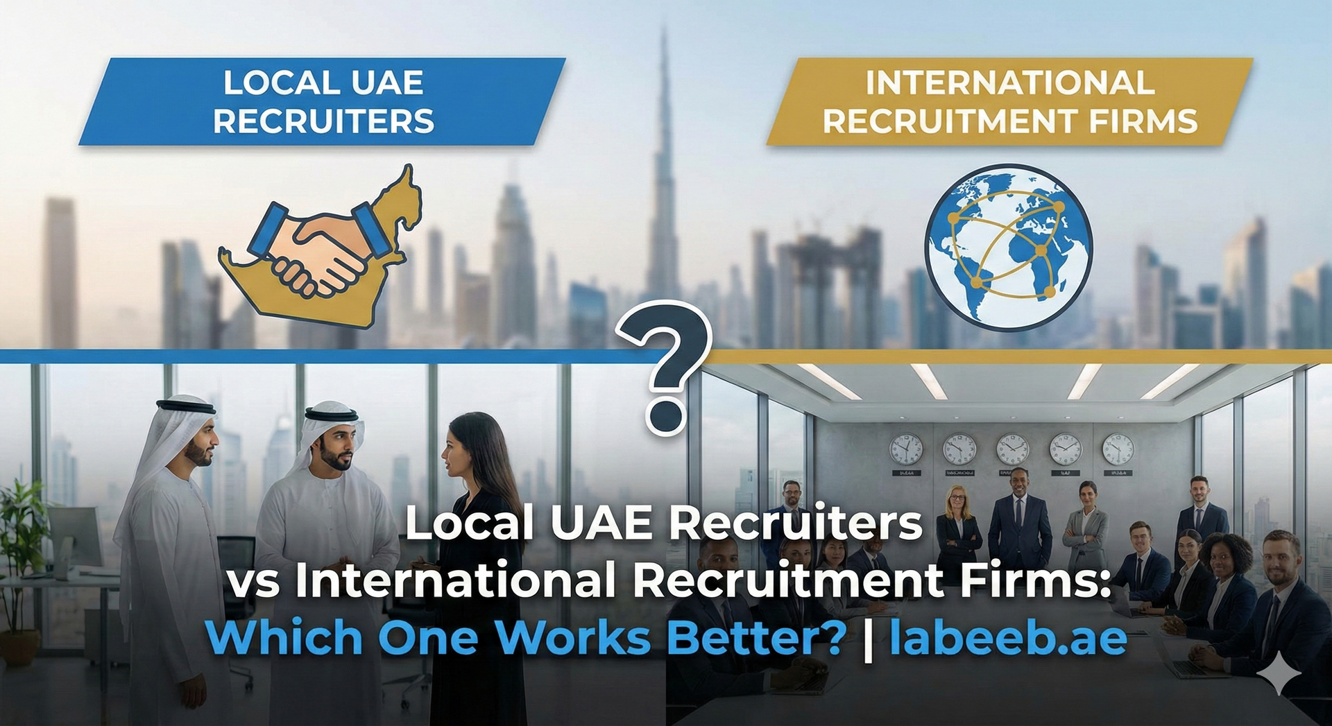 Local UAE Recruiters vs International Recruitment Firms: Which One Works Better? | labeeb.ae