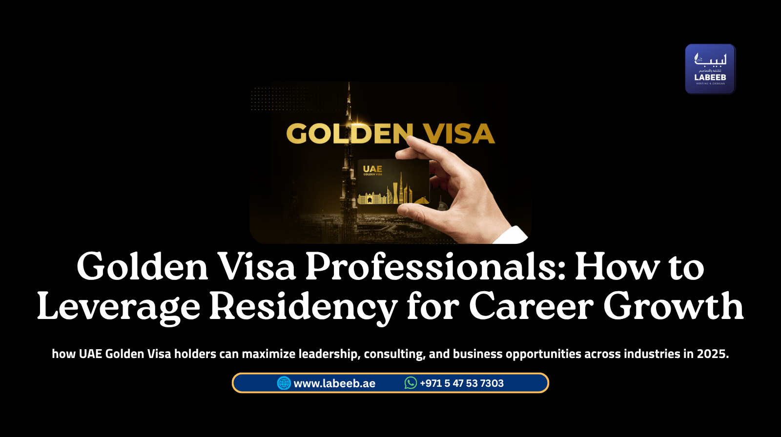 Golden Visa Careers UAE | Executive Opportunities for Professionals