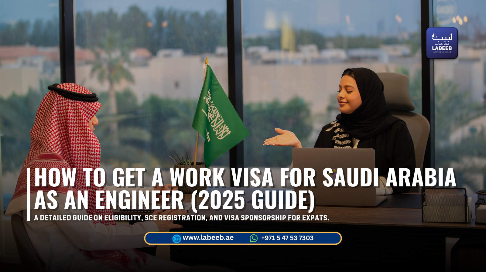 Engineer reviewing blueprints at a Saudi construction project site
