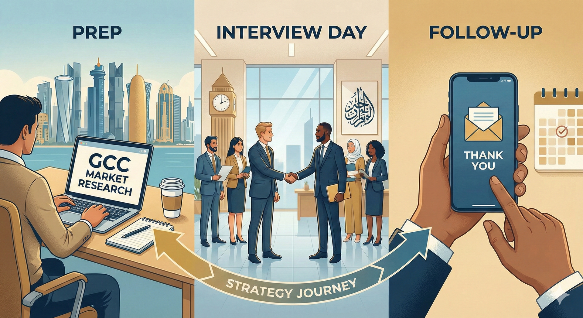Interview Day Strategy: From Prep to Follow-Up in the GCC