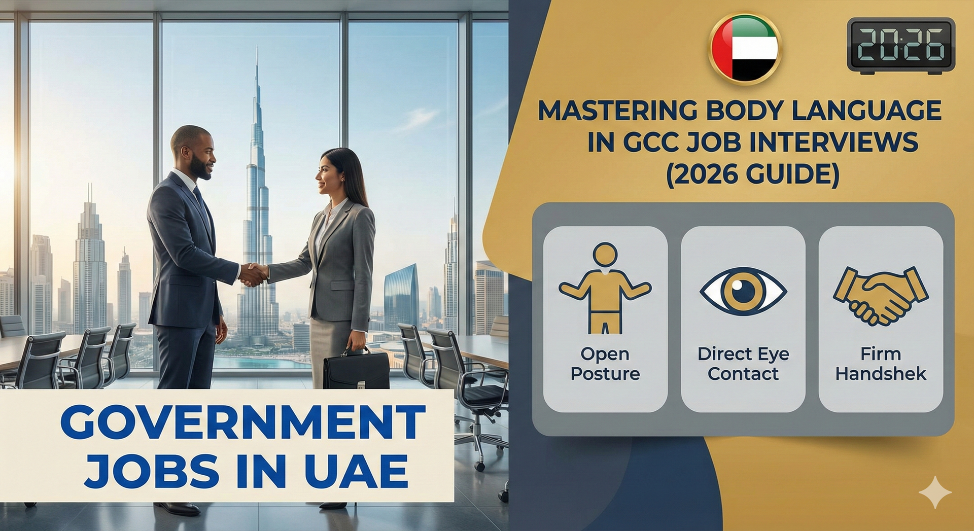 Government Jobs in UAE: Mastering Body Language in GCC Job Interviews (2026 Guide)