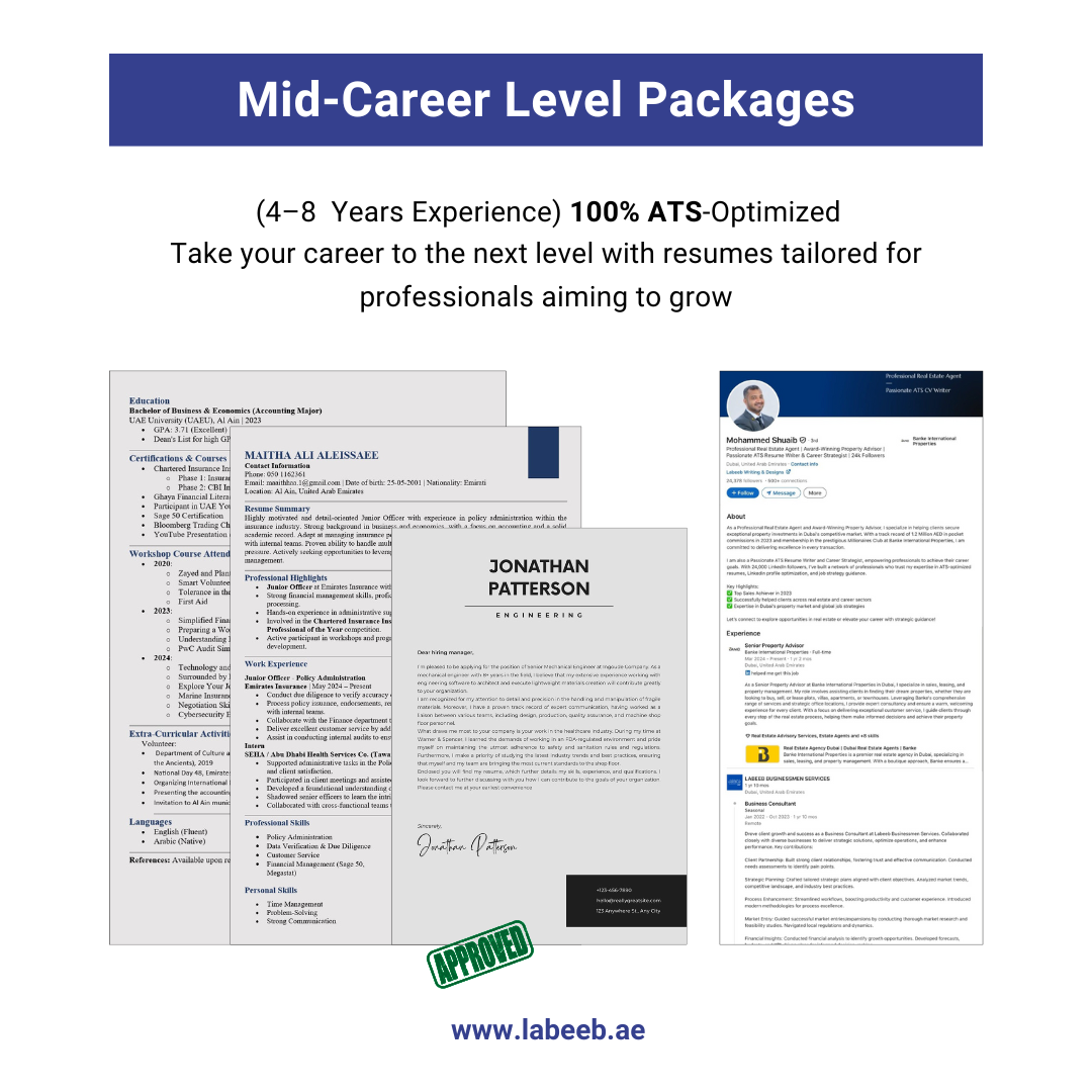 mid-career level ATS package