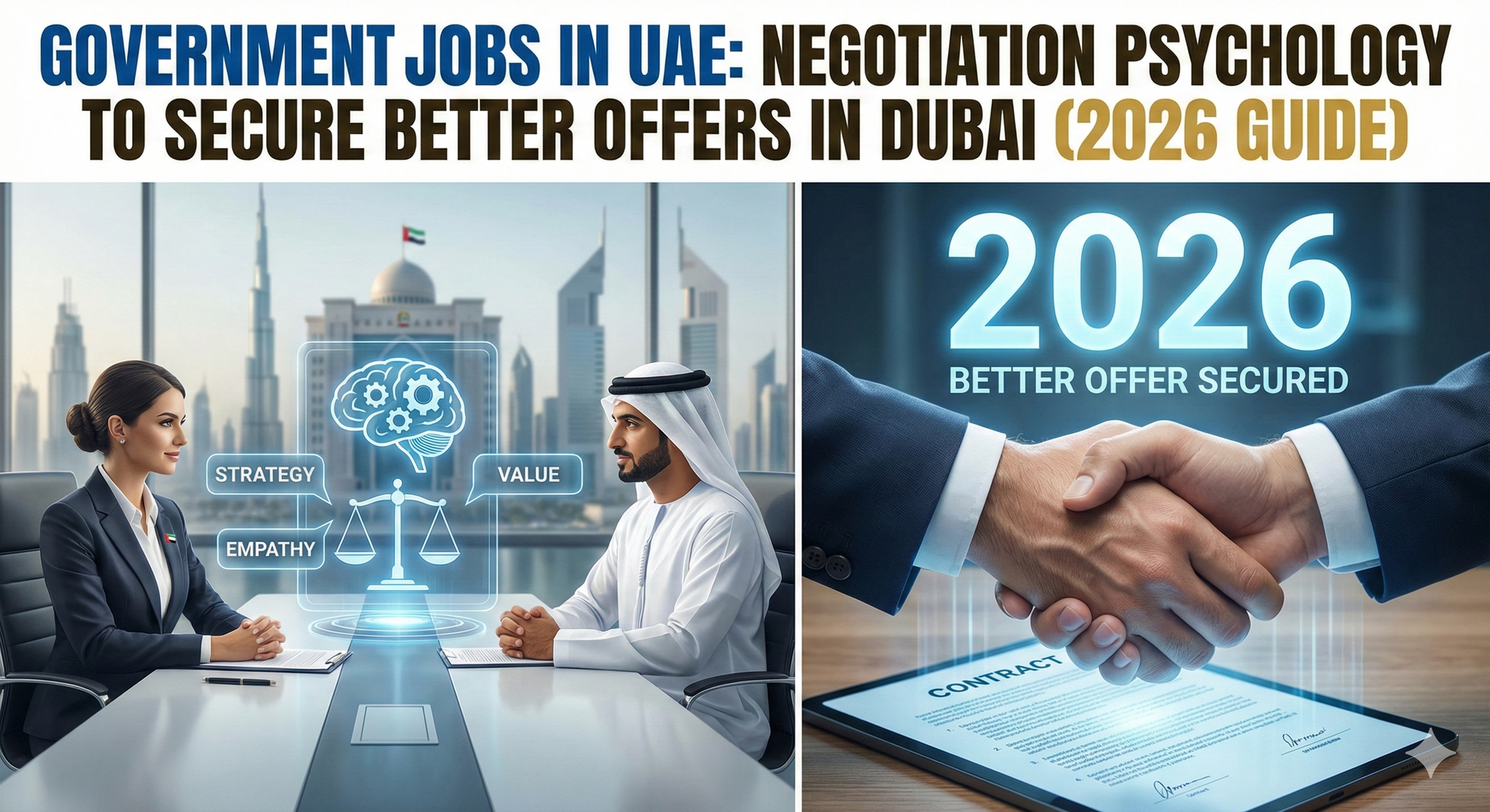 Government Jobs in UAE: Negotiation Psychology to Secure Better Offers in Dubai (2026 Guide)