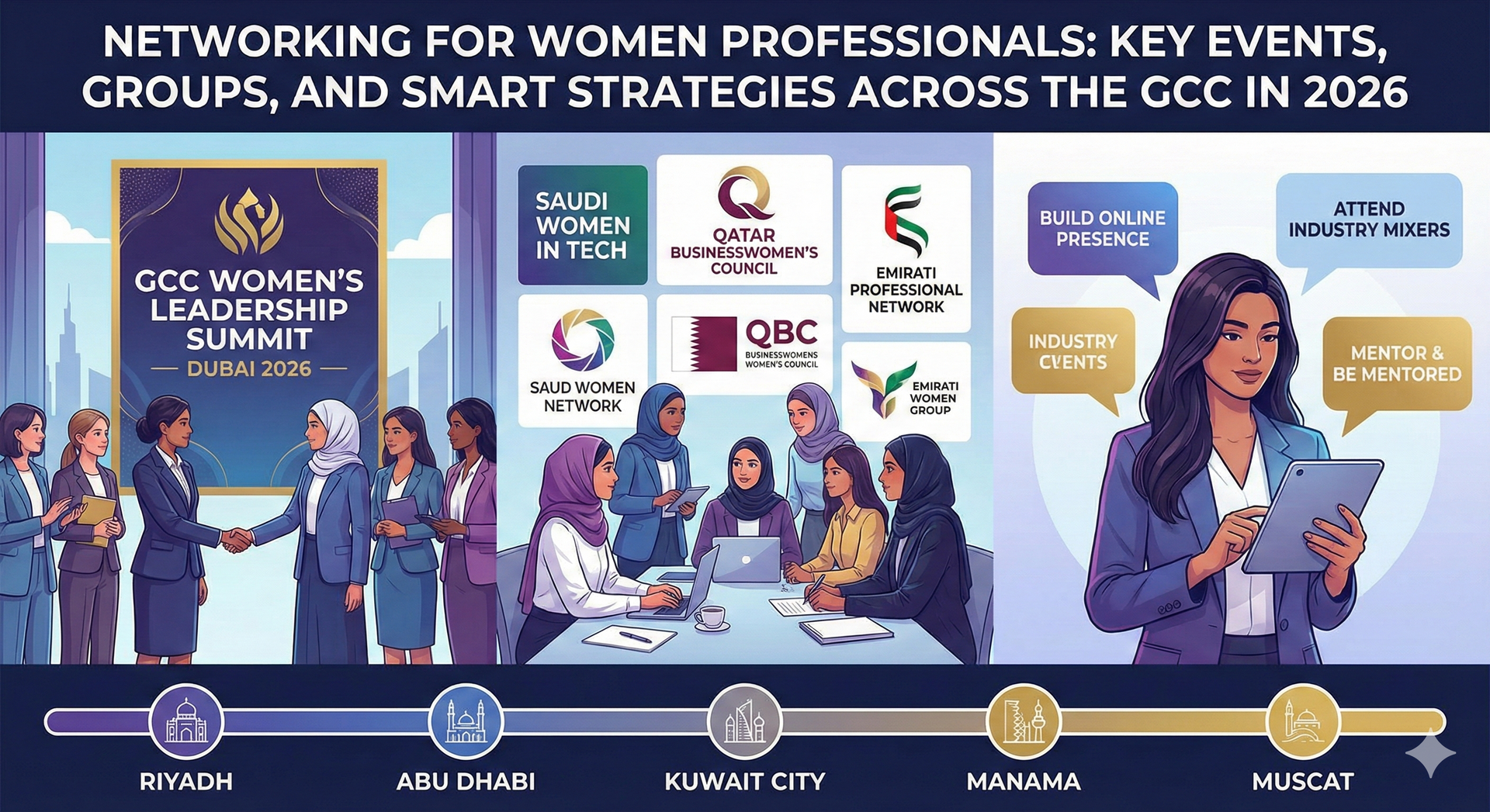 Networking for Women Professionals: Key Events, Groups, and Smart Strategies Across the GCC in 2026
