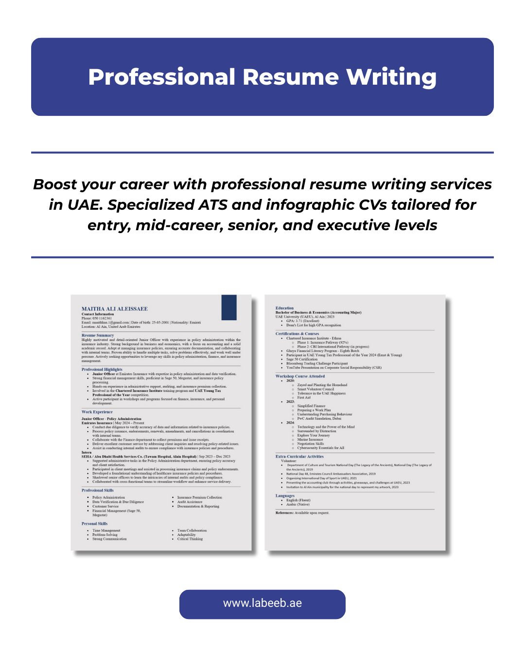 Professional Resume Writing