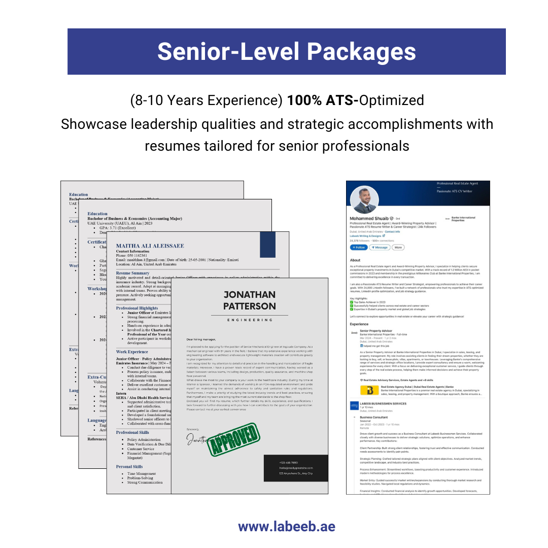 senior-level ATS package