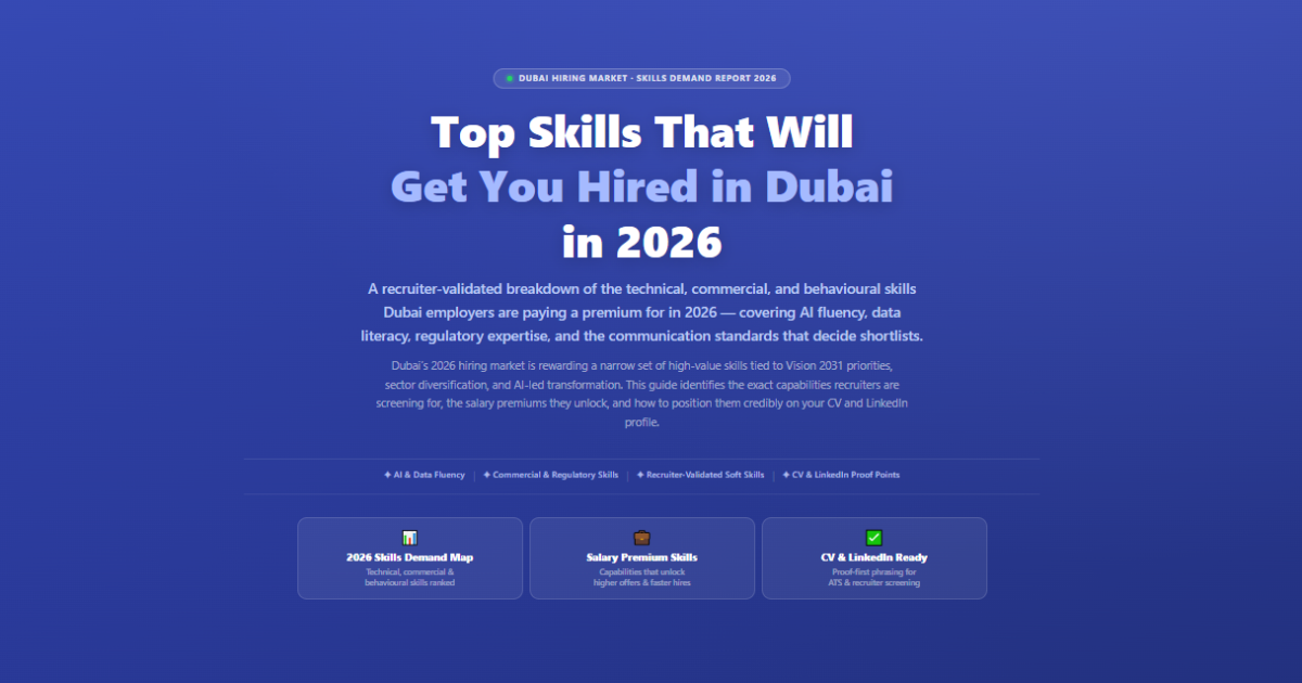 Top Skills That Will Get You Hired in Dubai in 2026 | Labeeb
