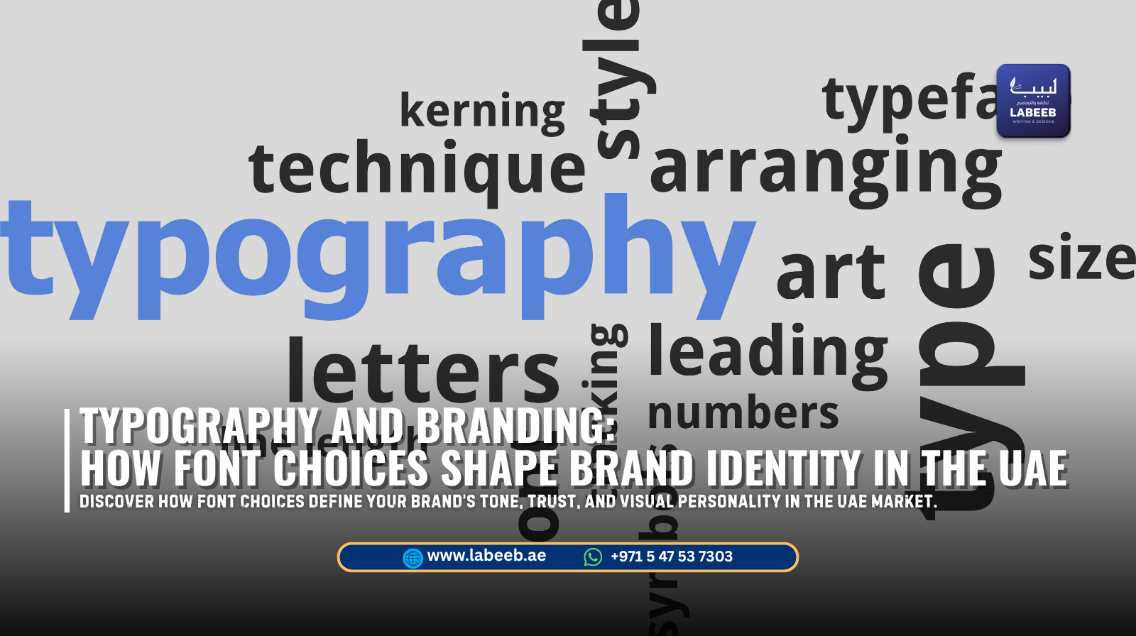 Typography in UAE branding shaping brand identity