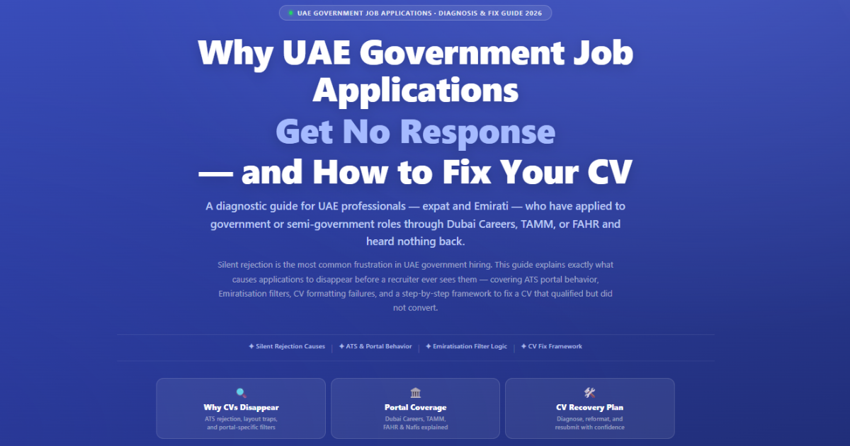 Why UAE Government Job Applications Get No Response | Labeeb.ae