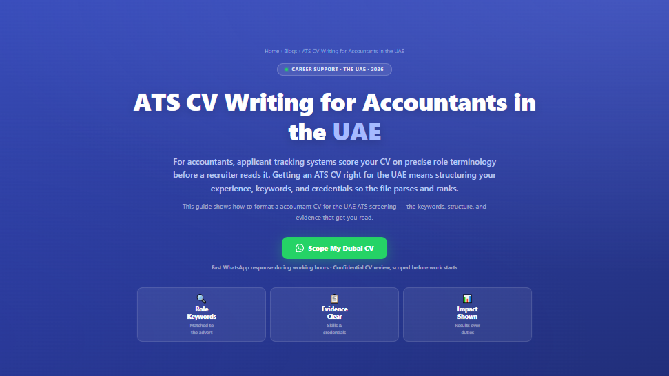 ATS CV Writing for Accountants in the UAE by Labeeb.ae