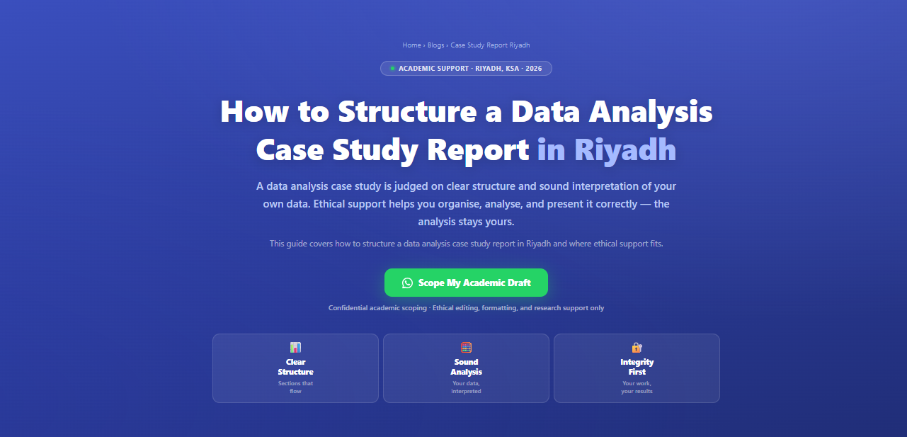 How to structure a case study case study report in Dammam, Saudi Arabia by Labeeb.ae