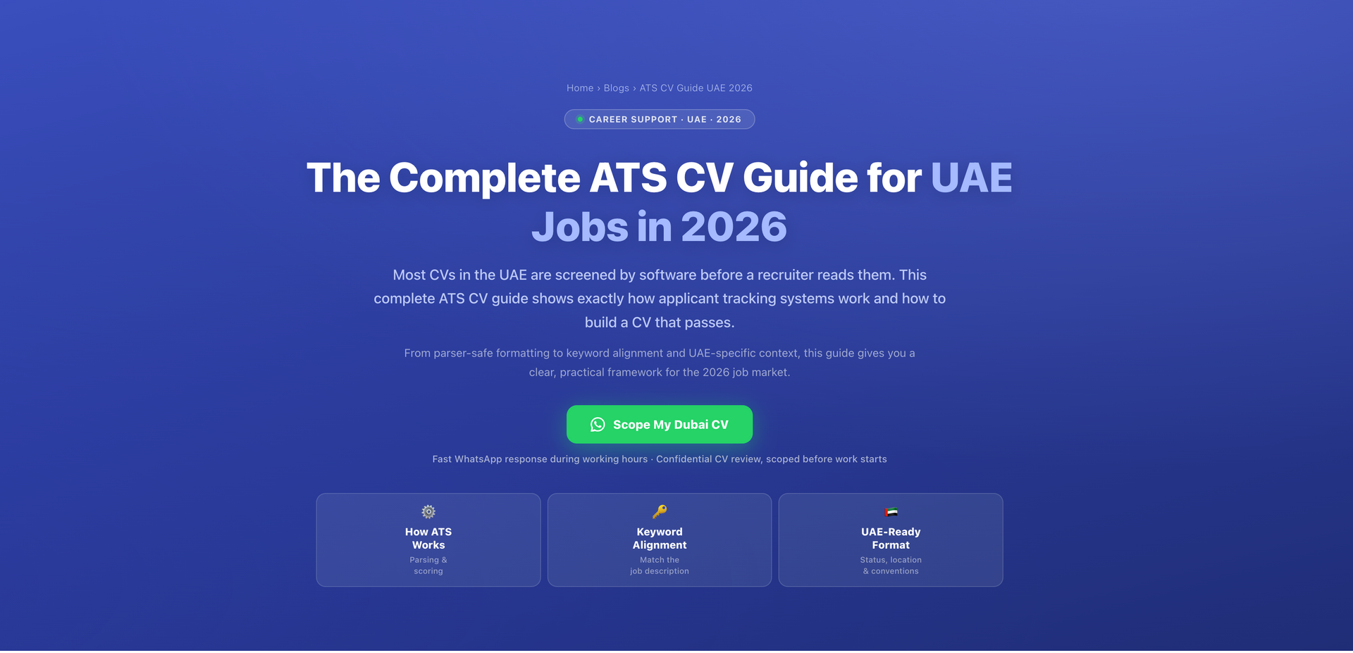 The Complete ATS CV Guide for UAE Jobs in 2026 visual guide by Labeeb.ae for UAE and GCC readers see