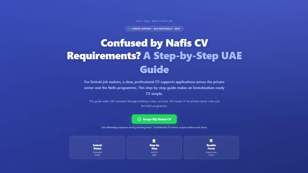 Confused by Nafis CV Requirements? A Step-by-Step UAE Guide by Labeeb.ae