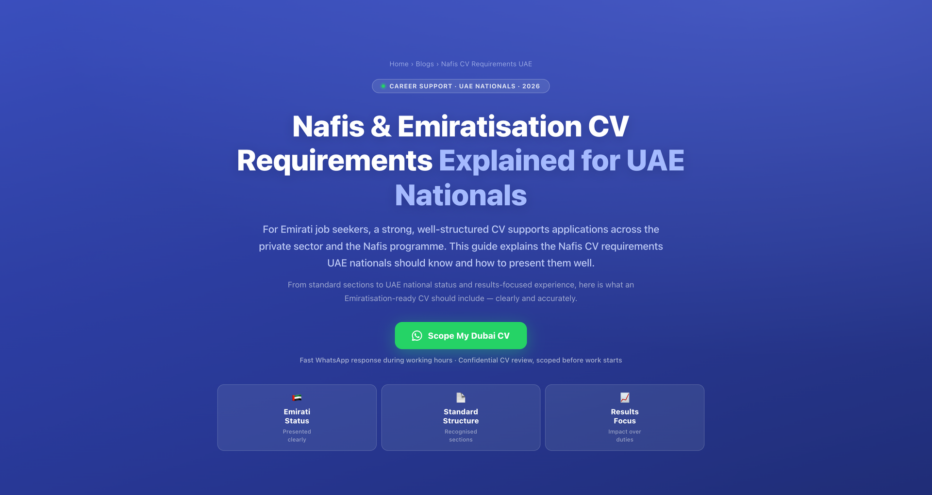 Nafis & Emiratisation CV Requirements Explained for UAE Nationals by Labeeb.ae