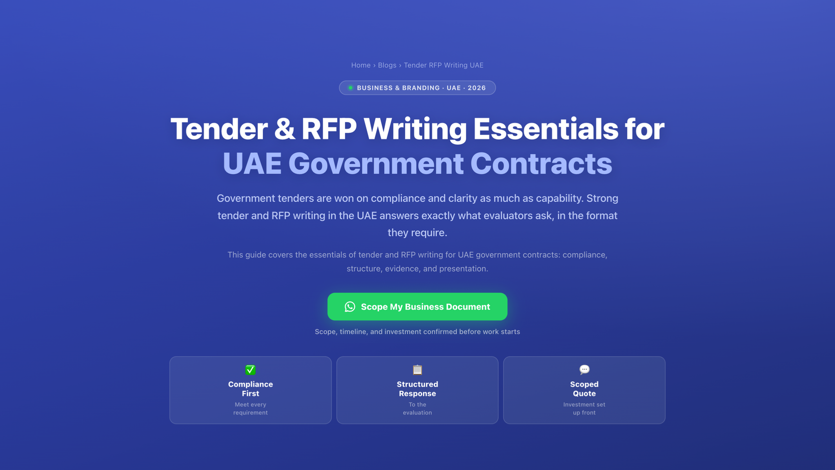 Tender & RFP Writing Essentials for UAE Government Contracts by Labeeb.ae