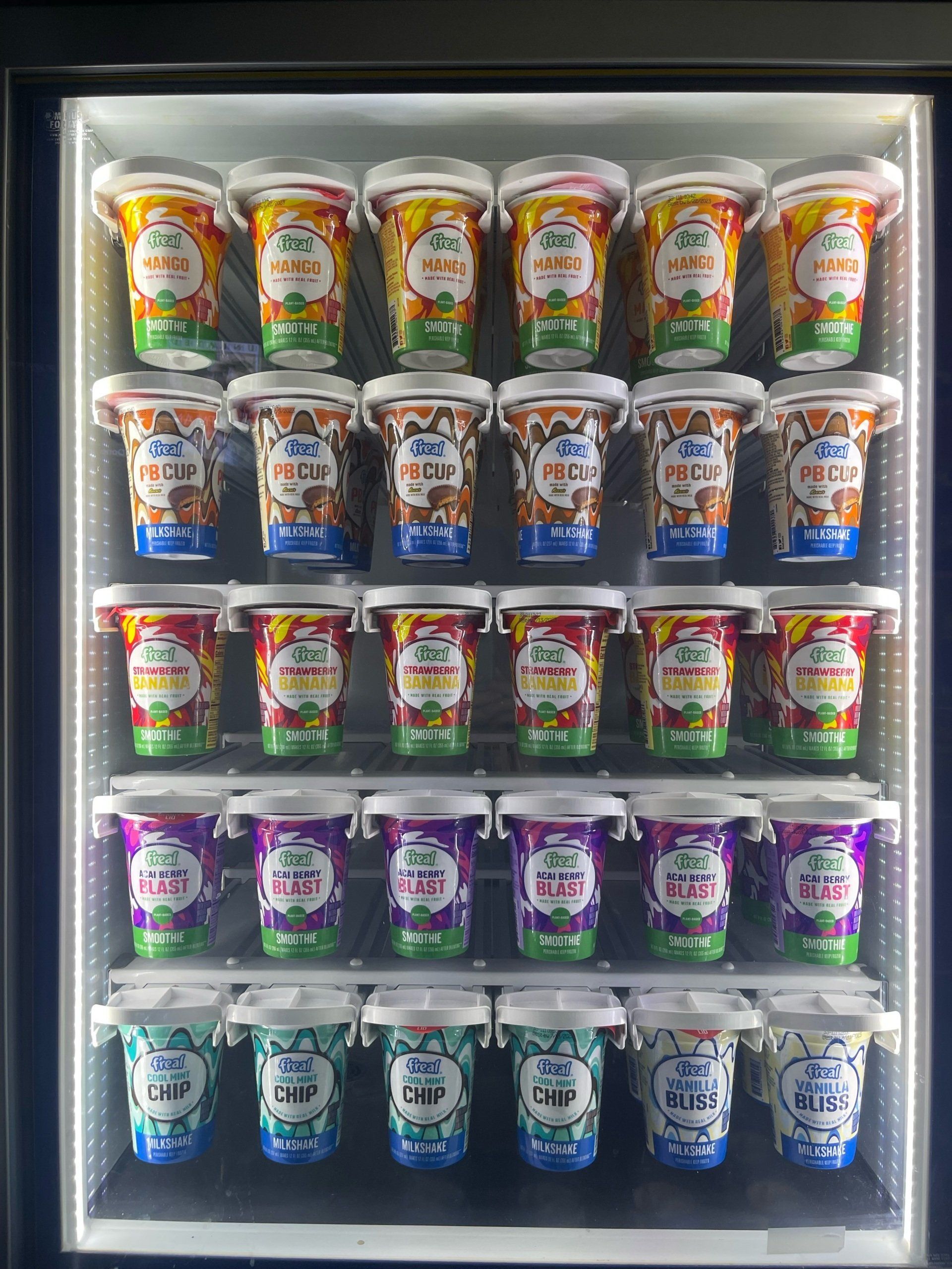 case full of f'real products