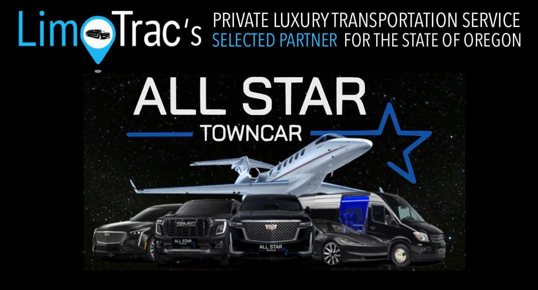 LimoTrac's private limo and luxury transportation service partner in Oregon All Star Town Car