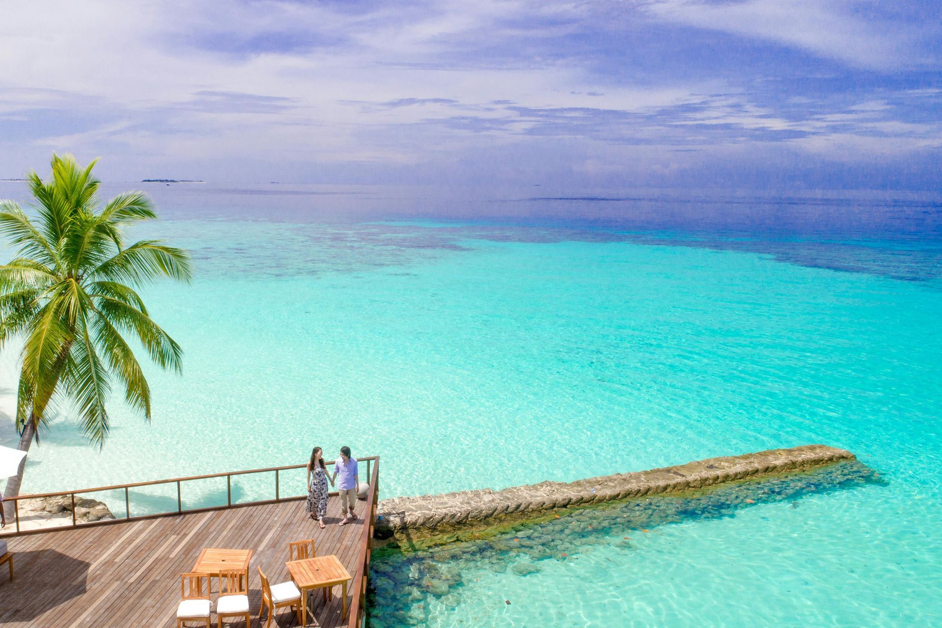 Beautiful tropical beach resort destination
