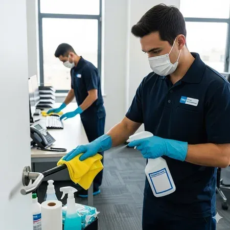 Lafayette janitorial services cleaning office flu