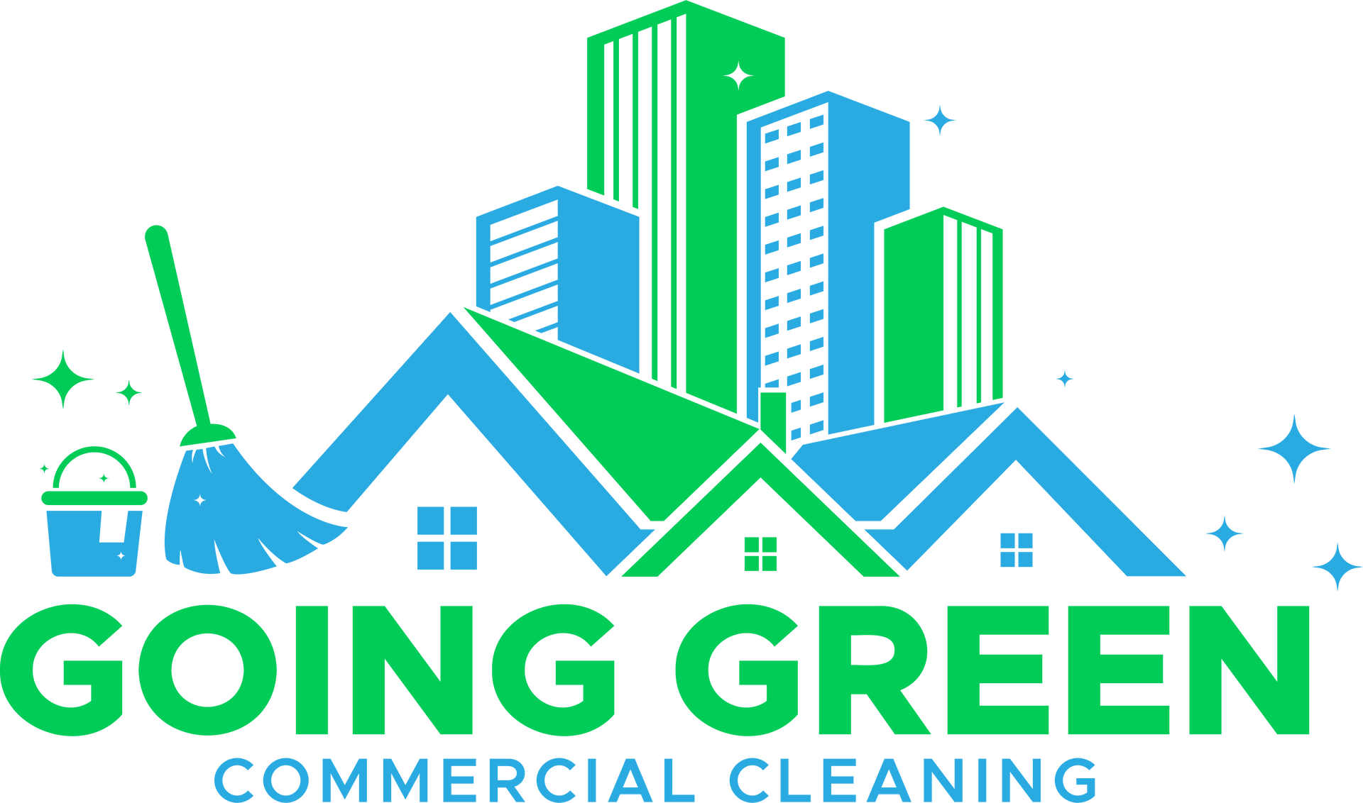 transparent Going Green Commercial Cleaning logo