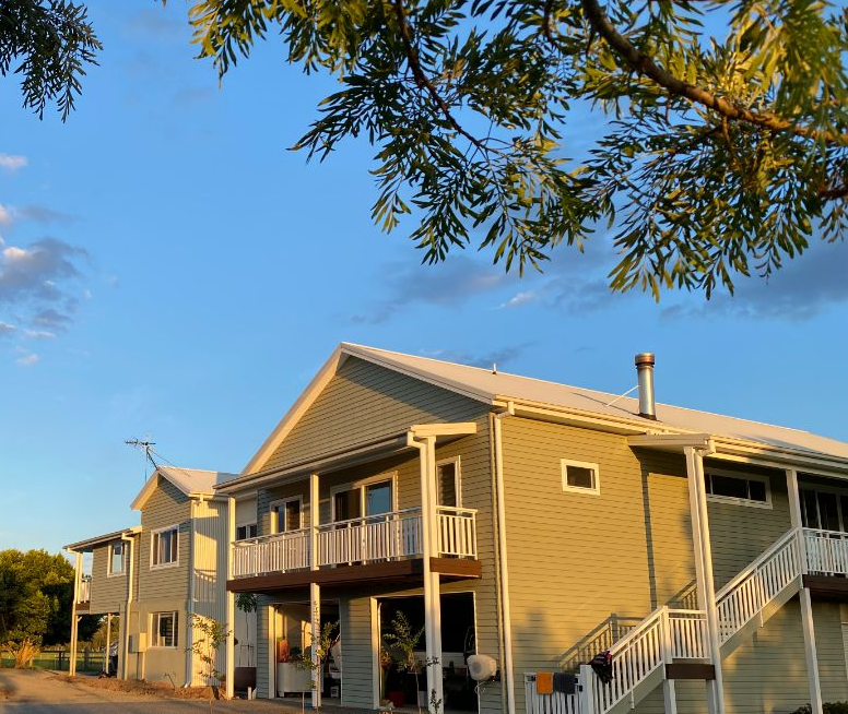 Two Story Home With Outdoor Stairs — Builder In Failford, NSW
