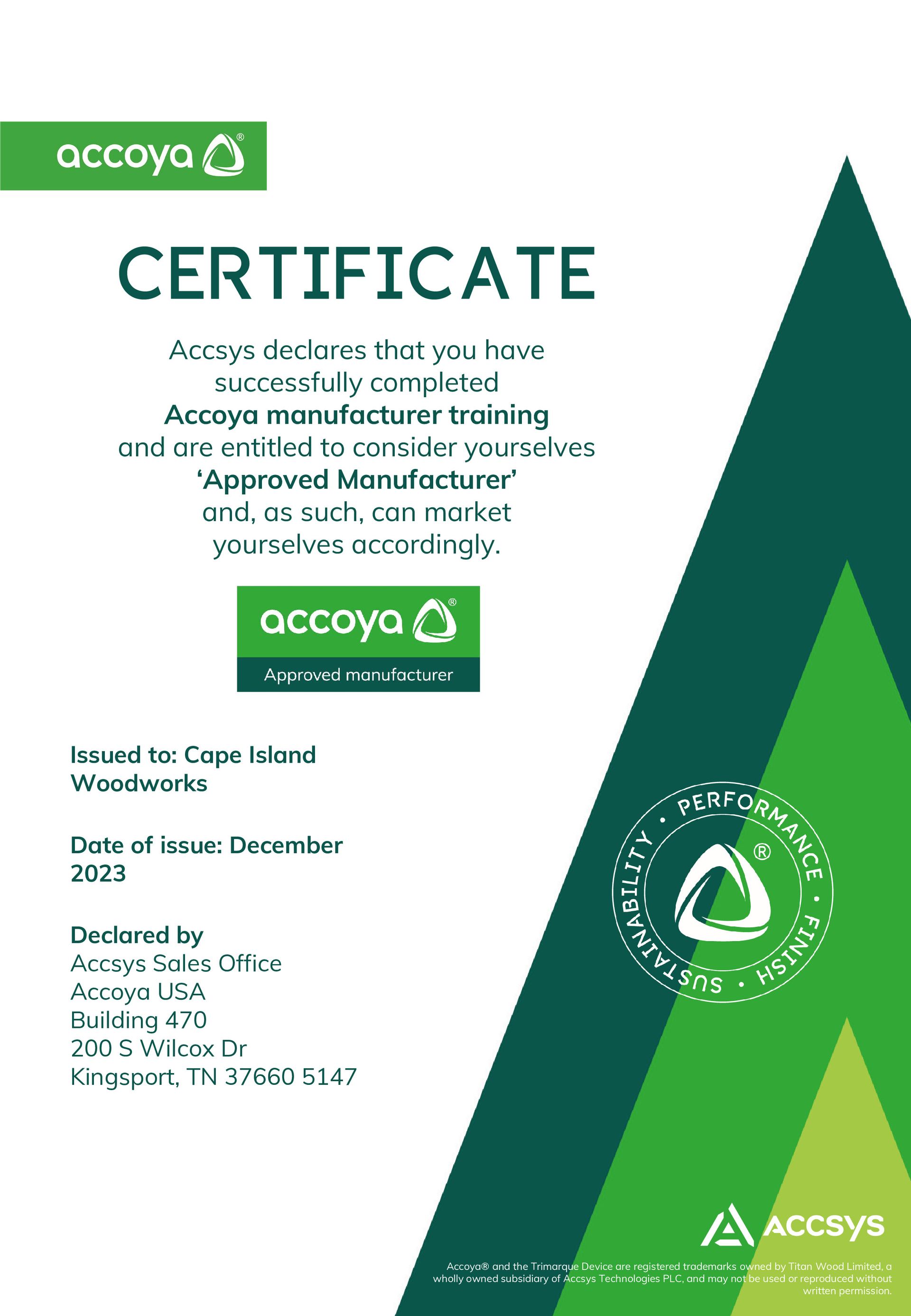 a green and white certificate with the word certificate on it