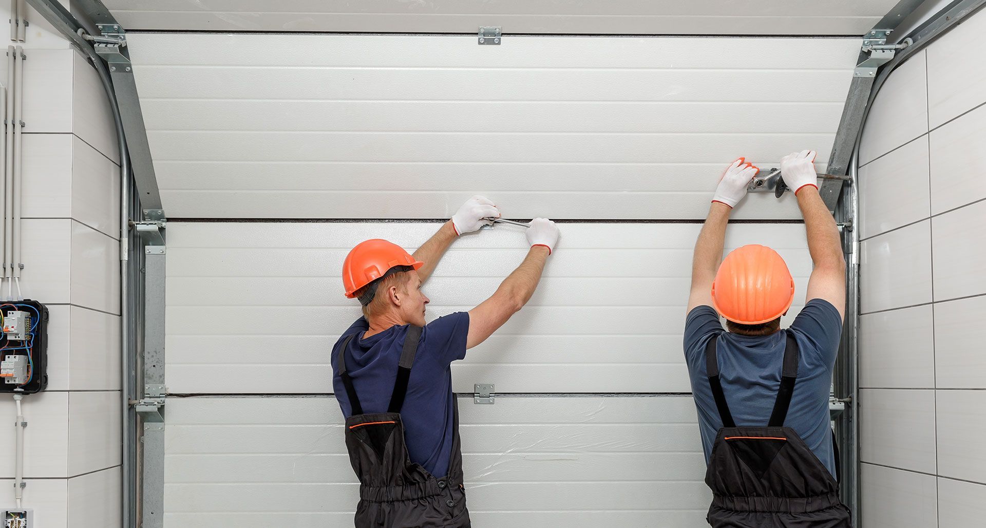Lifting gates of the garage. 
