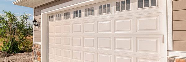 Double garage of modern home
