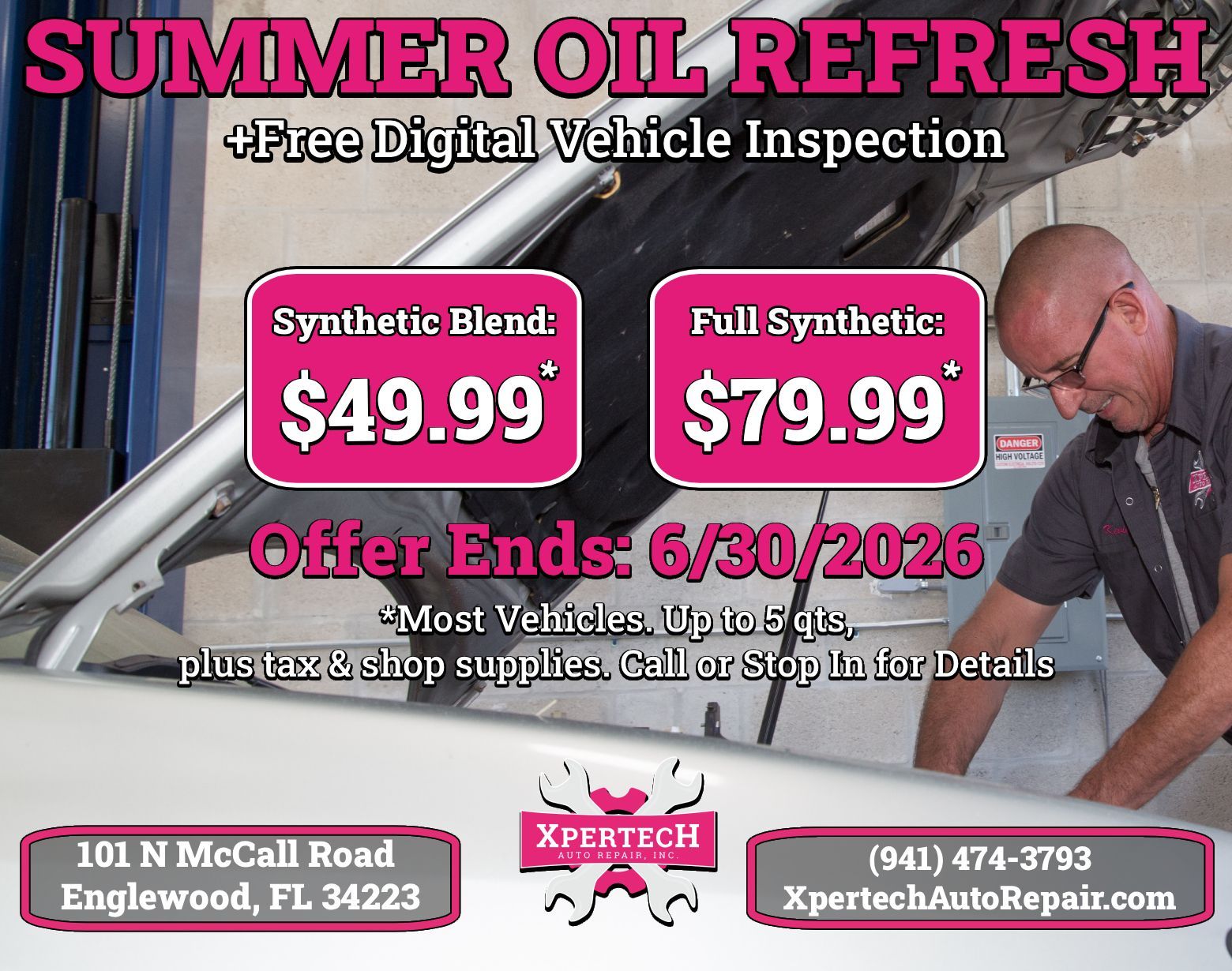 Holiday Special and Free Digital Vehicle Inspection | Xpertech Auto Repair, Inc.