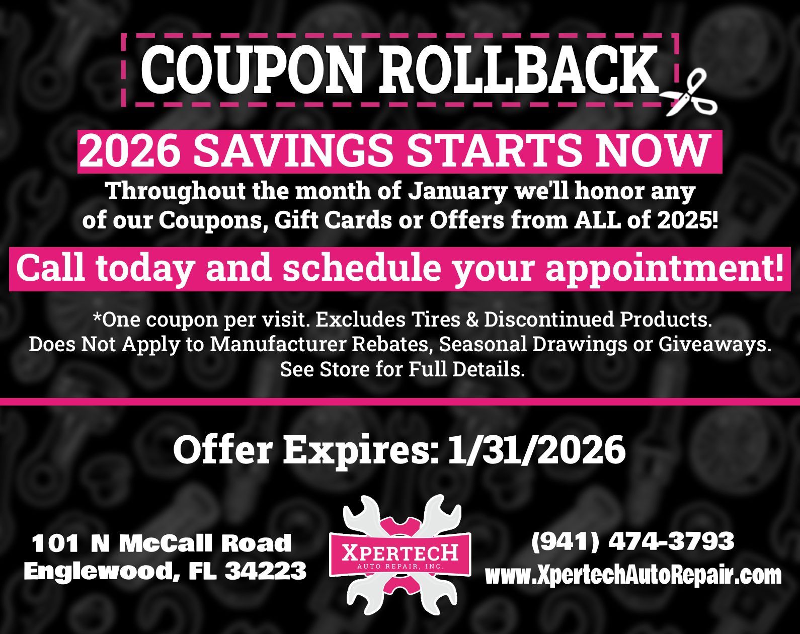 Black Friday Sale Extended! Buy One Car Care Club Membership and get a second membership Free | Xpertech Auto Repair, Inc.