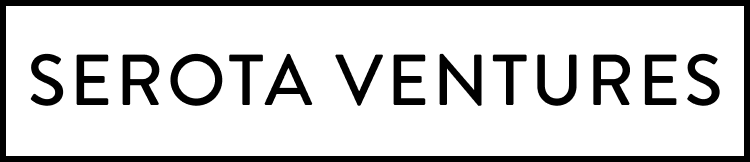 A black and white logo for serota ventures