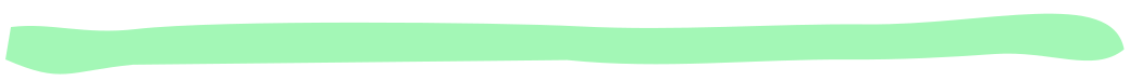 A green brush stroke on a white background.