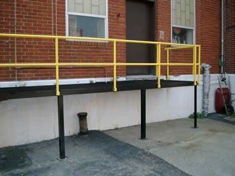 Black and Yellow Metal Staircase - Wrought Iron Gates in Buffalo, NY