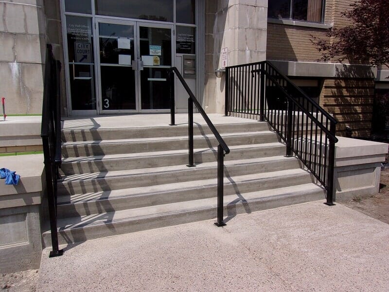 Aluminum Railing Installation in Buffalo NY by Bison Iron & Step